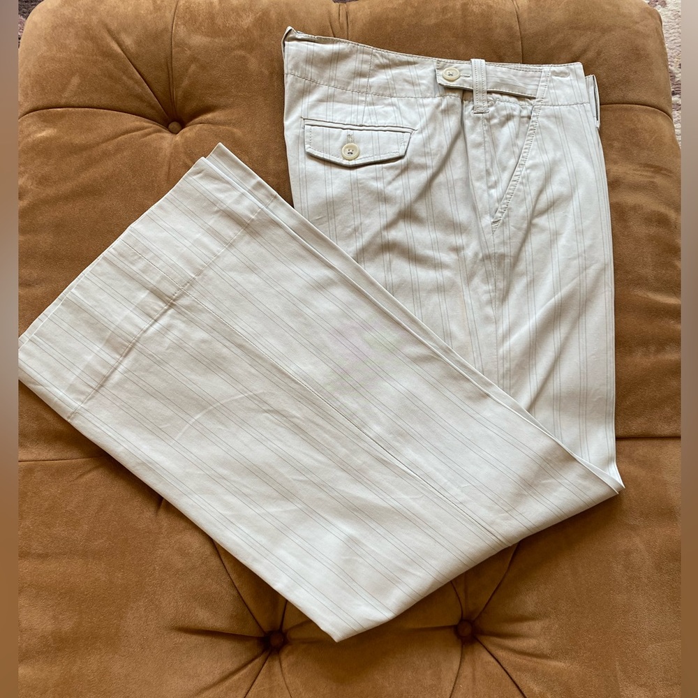 Banana Republic women’s pinstriped wide leg trousers size 4 Martin. Used